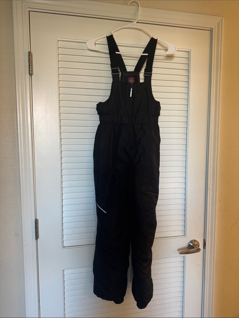 Black Insulated Snow Bib Overalls